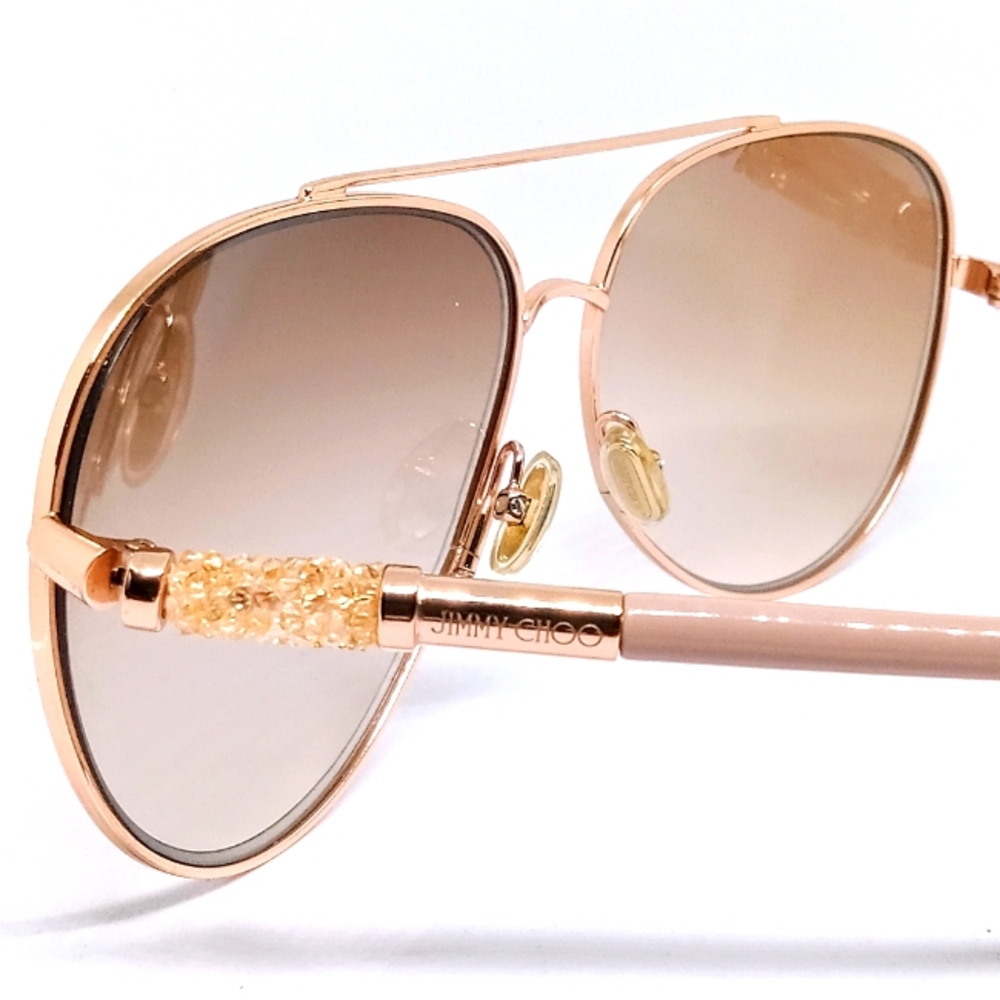 JIMMY CHOO "GRAY/S" SUNGLASSES WITH NON- PRESCRIPTION LENS: - Picture 8 of 15